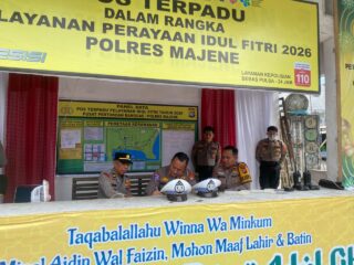 Pastikan Pelayanan Mudik Optimal, Dirlantas Polda Sulbar Tinjau Pos Ketupat Marano