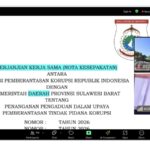 Inspektorat Sulbar Matangkan Draft Nota Kesepakatan dengan KPK