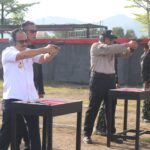 Dikawal Brimob dan Perbakin Berlisensi, Gubernur Sulbar Ikuti Eksibisi Menembak HUT Bhayangkara ke-80