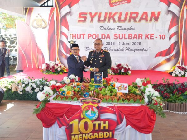 Syukuran HUT Polda Sulbar ke-10, Gubernur Harap Sinergi Tetap Terjaga