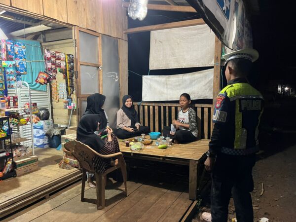 Ciptakan Situasi Kondusif, PJR Ditlantas Polda Sulbar Rutin Patroli Malam
