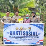 Jelang Hari Bhayangkara ke-80, Ditlantas Polda Sulbar Gelar Bakti Sosial di Mamuju