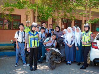 Polantas Sulbar Edukasi Pelajar Tanpa Menggurui, Kesadaran Tertib Lalu Lintas Jadi Fokus