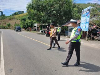 Polantas Polda Sulbar Dekat dengan Pelajar, Keselamatan Berlalu Lintas Jadi Pesan Utama