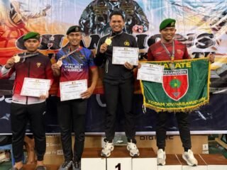 Kalahkan Satu per Satu Lawan, Briptu Risaldi Ukir Emas di Pangkorpasgat Cup