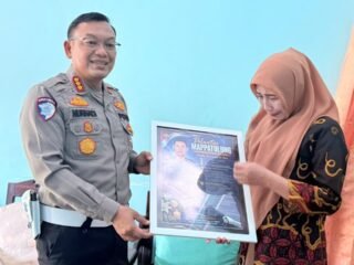 Menghormati Jasa Pendahulu, Dirlantas Polda Sulbar Anjangsana ke Purnawirawan